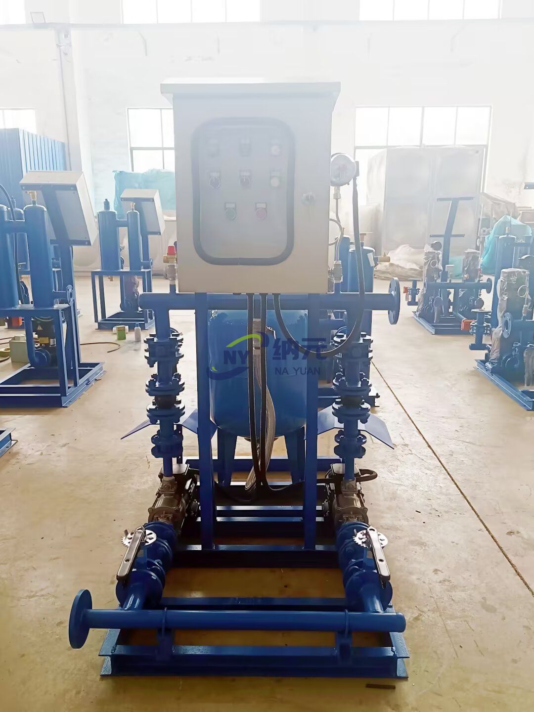 發(fā)貨揚(yáng)州新能源汽車安全電池零部件定制化廠房項(xiàng)目-3#廠房項(xiàng)目的定壓補(bǔ)水裝置和軟化水設(shè)備！